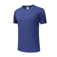thumbnail image 1 of Camisa deportiva de manga corta y cuello redondo para hombre: poliéster ligero, para actividades al aire libre/senderismo/correr, ajuste cómodo (S-XXXL), 1 of 4