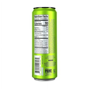 Prime Energy Drink Sugar Free 200mg of Caffeine Vegan (Case of 24) - Lemon Lime