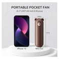 thumbnail image 2 of Handheld Fan with 4500 mAh Powerbank Max 37 Hours Runtime, Pocket Portable Battery Operated or USB Powered Folding Personal Fan, 3 Speeds, Gifts for Women Men Kids Gift for Festival-White No brand, 2 of 5