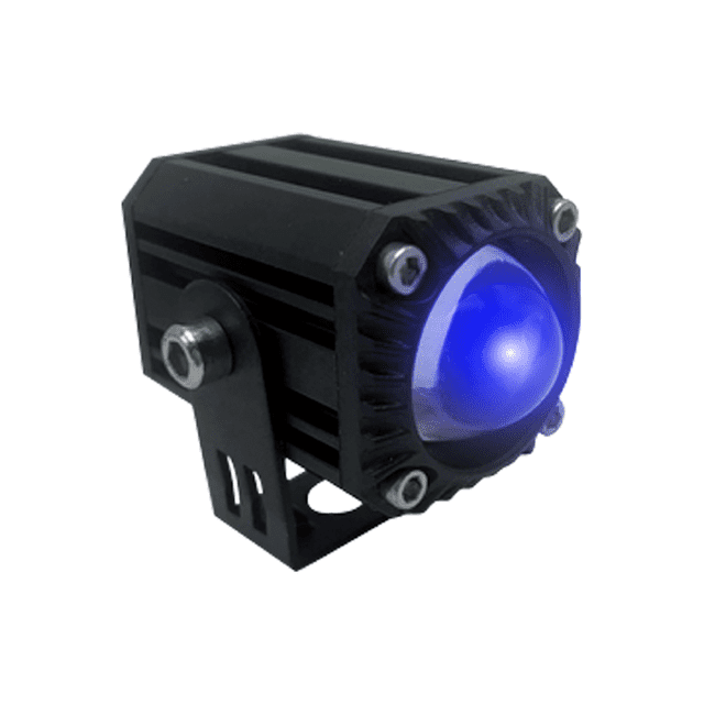 Faro LED Cuadrado Ojo de Diablo 1 LED de 840LM lupa 360° azul