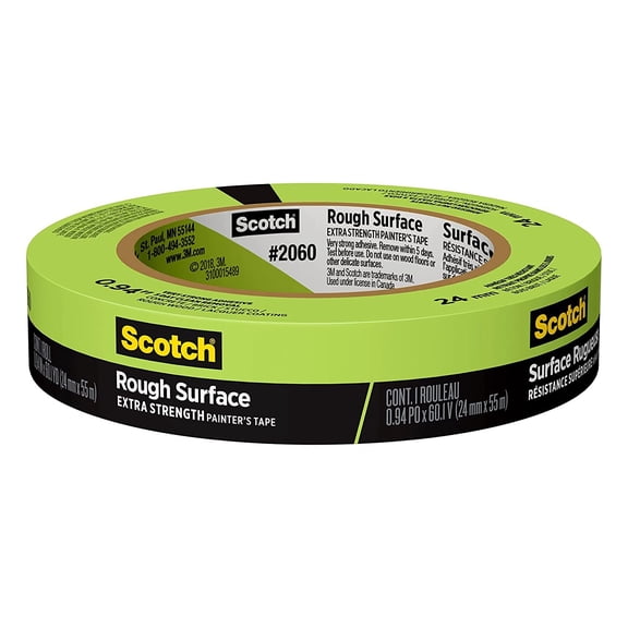 Scotch Rough Surface Painter's Tape, 0.94 in x 60.1 yd, Green, 1 Roll