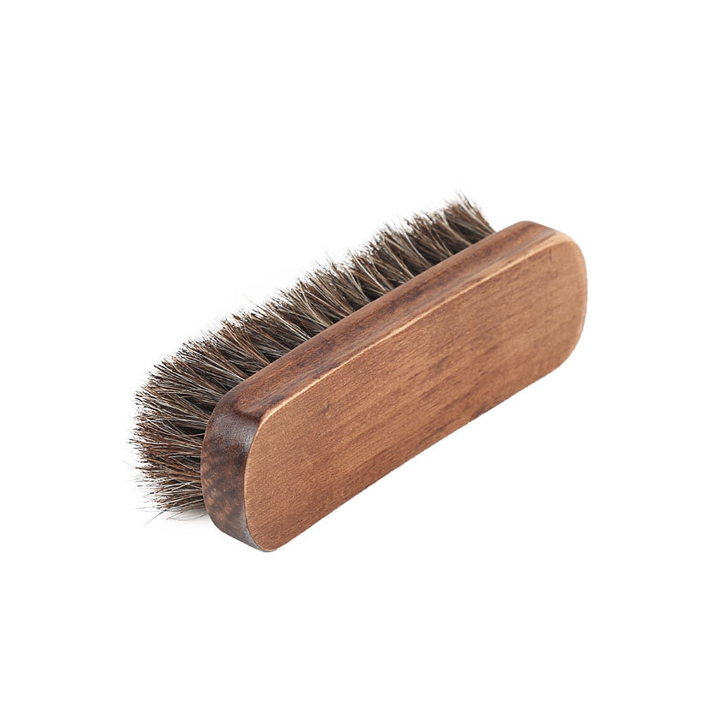 Shoe Brushes Small Wooden Soft Shoe Brush for Home Boots Car Seats Interiors 