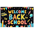 thumbnail image 1 of Colorful Design Back to School Banner Educational Theme Welcome Decoration for Classroom Decor School Event Kids Party, 1 of 4
