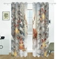 thumbnail image 2 of Christmas Trees Deer Snow Gifts Lambs Black Out Curtains 84 Inch Length Curtains for Sliding Glass Doors Bedroom Living Room 2 Pack, 2 of 6