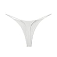 thumbnail image 1 of Bikini sexy de cintura baja con doble tanga de algodón para mujer, ropa interior en forma de T, 1 of 8