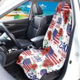 thumbnail image 2 of Garronmavis 1-Pack Multi-Functional Front Car Seat Towel Cover, Waterproof Sweat-Resistant Universal Fit Seat Protector for Cars SUV Trucks Sedan Van, Ideal for Gym Workout Beach Hiking Running, 2 of 8