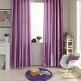 thumbnail image 1 of New Rod Pocket Top Solid Color Curtains for Satin Curtain Panel Window Curtains, 1 of 1