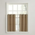 thumbnail image 5 of No. 918 Nathan Casual Textured Semi-Sheer Grommet Kitchen Curtains, 56"x36", White, 5 of 5