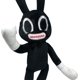 thumbnail image 5 of Muñeco de peluche conejo cabeza de sirena gato negro 40cm, 5 of 6