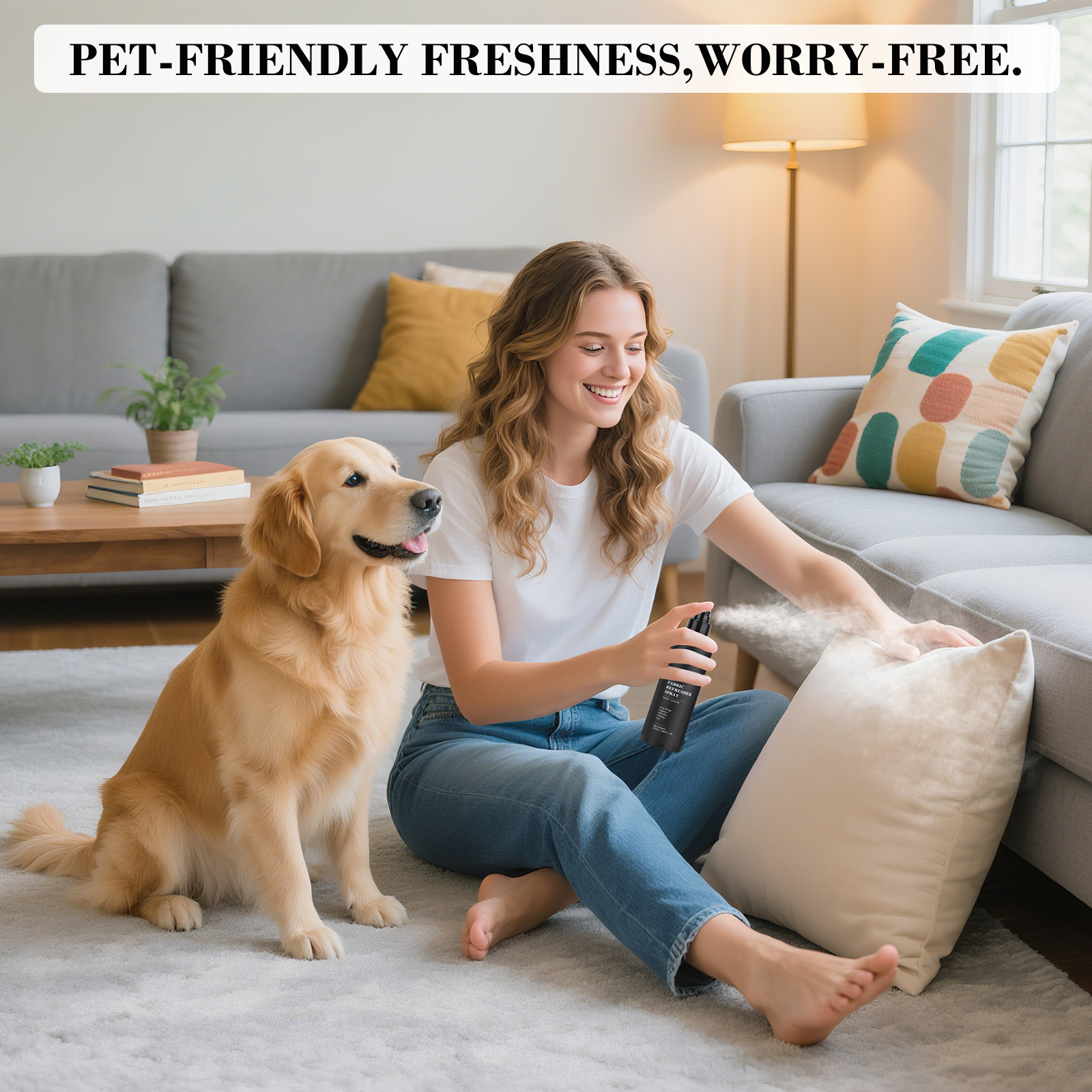 Lopeie Fabric Refresher & Room Spray - Non-Toxic,Pet & Kid Safe, Long-Lasting Fresh Scent(8oz)