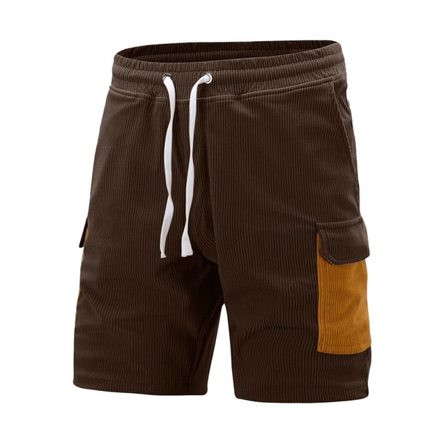 Xdzjlr Shorts de Course pour Hommes, Poche de Travail d'Été Rétro Confortable Shorts de Course pour Hommes