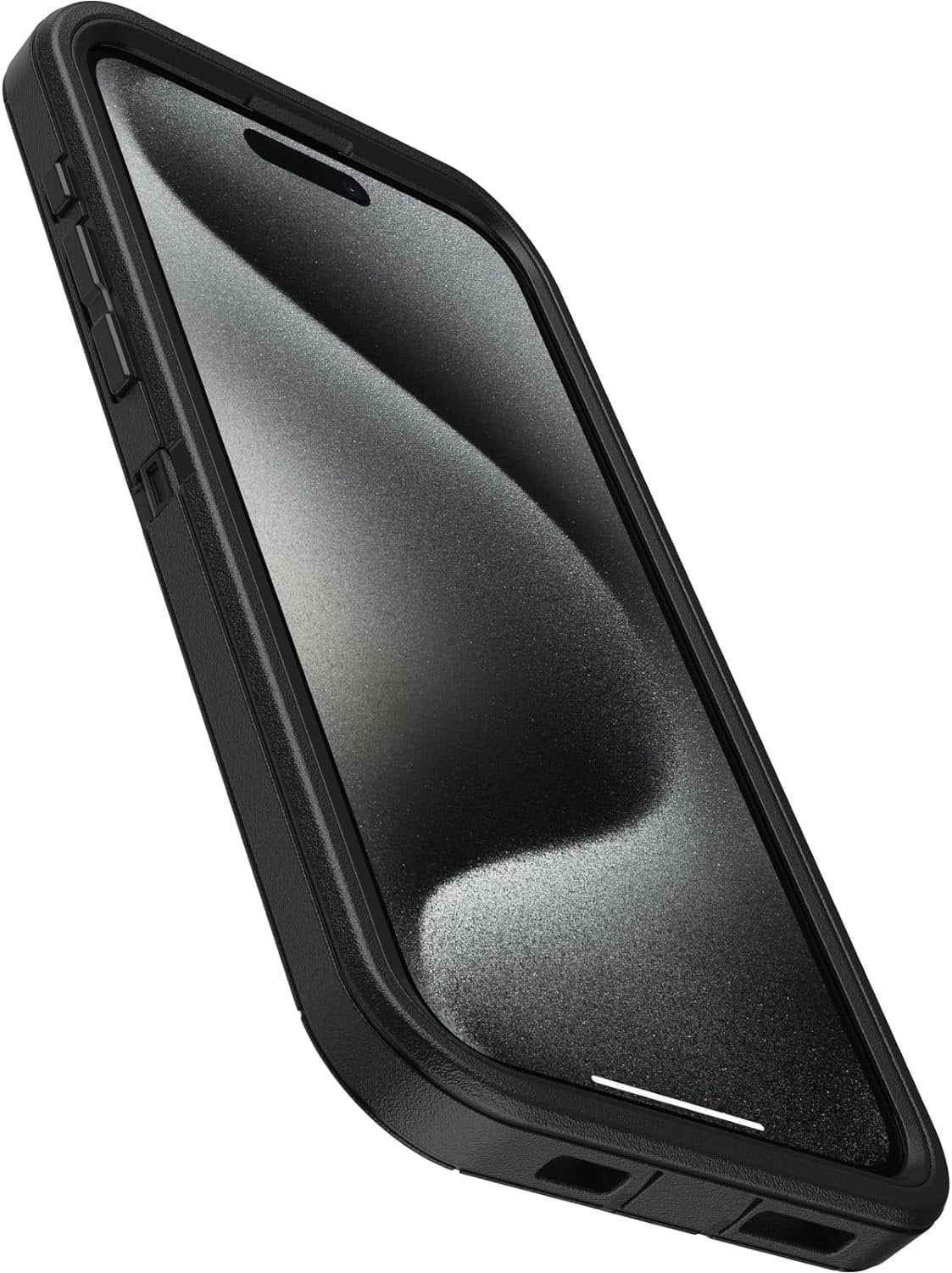 OtterBox iPhone 15 Pro Max Only - Defender Series Case - Black - Screenless - Rugged & Durable - with Port Protection - Holster Clip includes - Non-Retail Packaging