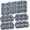 8 Pcs Bakeware Sets, variant on 72-Piece Silicone Bakeware Set, Nonstick Baking Pans with Cake Pans, Loaf Pans, Baking Cups, Measuring Cups and Spoons, Easy Release Oven Pan, Grey