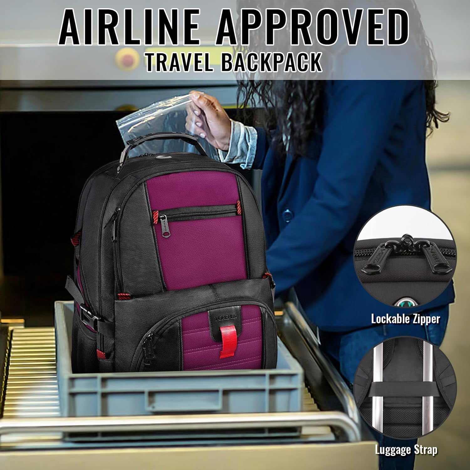 YOREPEK, Travel Backpack, 17