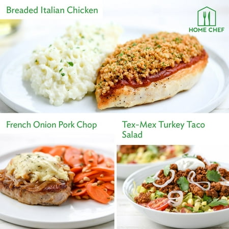 Home Chef Meal Kits, Calorie Conscious Dinner for 2. 3 Meals