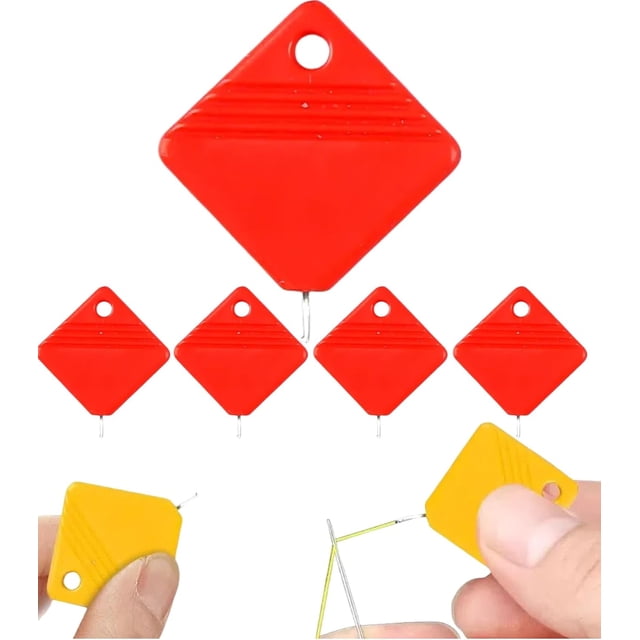 HLONK Simple Needle Threader 2024 Upgraded Automatic Needle Threaders for Hand Sewing Sewing Machine Needle Threader Needle Threader Tool Needle Threader for Sewing Machine (5 Pack Blu