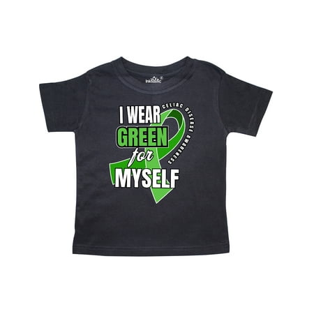 

Inktastic Celiac Disease I Wear Green For Myself Gift Toddler Boy or Toddler Girl T-Shirt