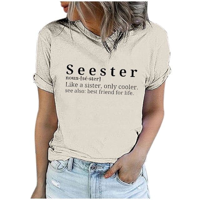 Xuewenshw Haut Décontracté pour Femmes, Mode, Manches Courtes, Col Rond, Tee-Shirt Long