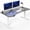 Black/White, variant on VIVO Electric 63" x 32" Stand Up Desk, Vintage Brown Table Top, Black Frame