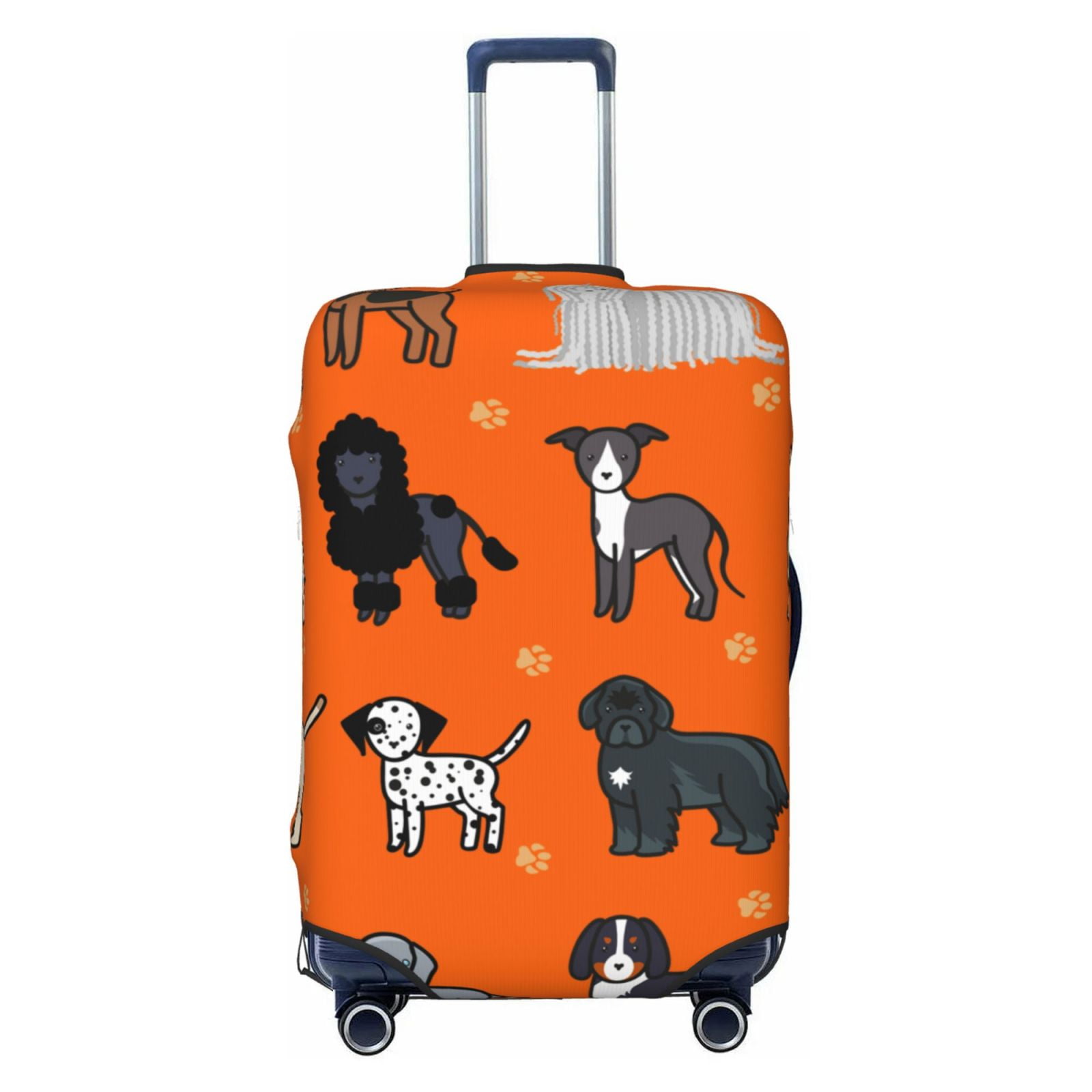 Travel Luggage Cover Protector，Washable Luggage Cover Cartoon Puppy