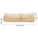 thumbnail image 2 of Peine de madera de dientes anchos para cabello grueso, peine antiestático de madera de durazno con mango ergonómico., 2 of 5