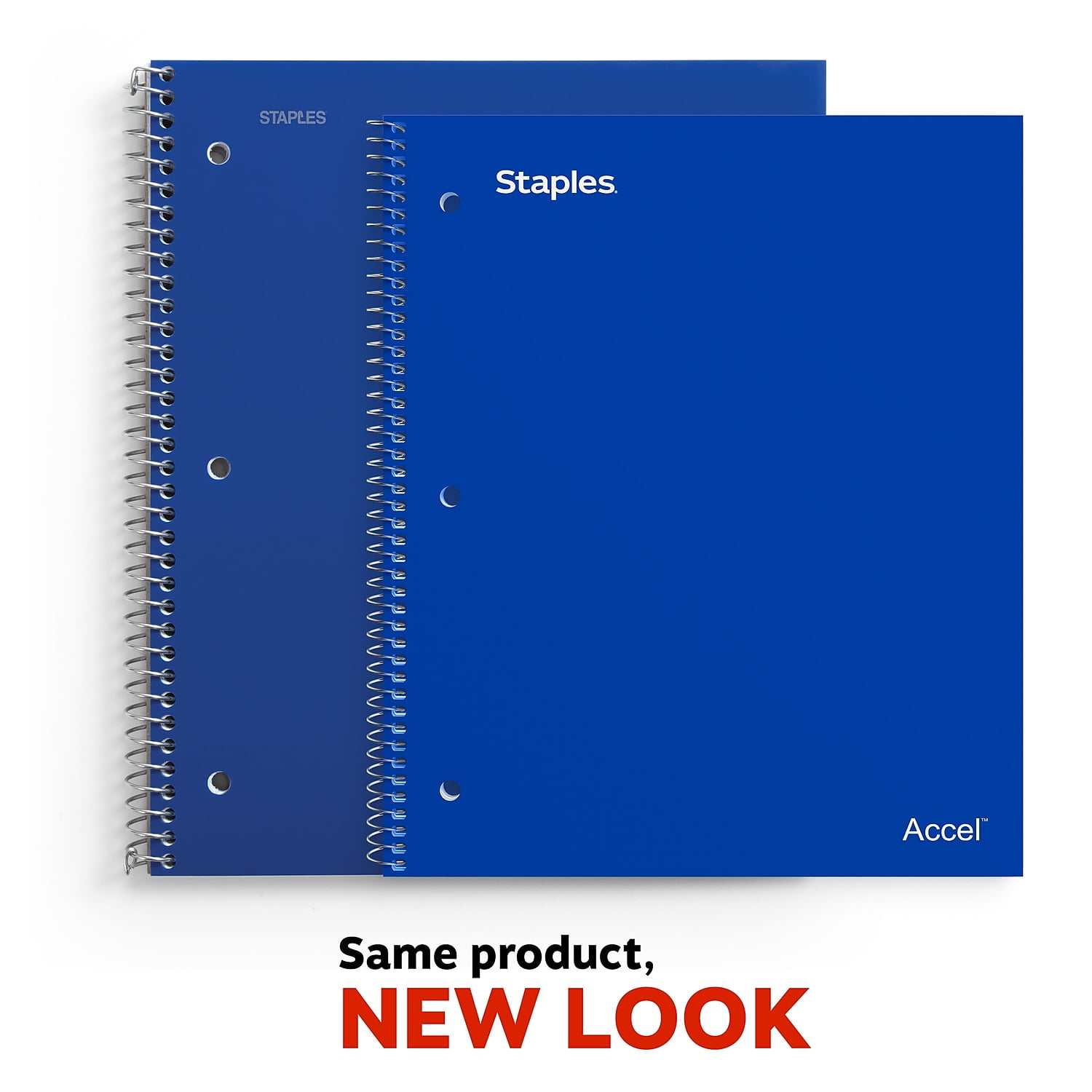 Staples Accel Durable Poly Cover Notebook Graph Ruled 8-1/2' x 11' Assorted 579722