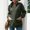 Army Green, variant on EGNMCR Women Fleece Jacket Thick Plush Zip Up Plus Size Jacket with Pockets Solid Color Winter Coats for Women