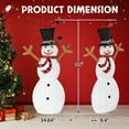 thumbnail image 3 of Zimtown 5ft LED Lighted Snowman Christmas Snowman w/ 200 LED Lights,Hat,Birds, 3 of 10