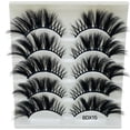 thumbnail image 1 of Xihbxyly En venta 5 pares, pestañas postizas naturales, maquillaje, pestañas postizas gruesas y colores naturales negro, 1 of 4