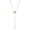 Gold, variant on Stainless Steel 18K Gold Plated Beaded Rosary Heart and Cross Necklace