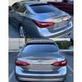 thumbnail image 5 of FITS 2014-2021 INFINITI Q50 GLOSS BLACK DUCKBILL STYLE ROOF SPOILER VISOR WING LID, 5 of 5