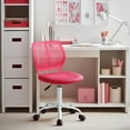 thumbnail image 5 of Homy Casa Desk Chair, Height Adjustable Small Study Computer Teen Task Chair for Student ren with Wheels, Pink, 5 of 13