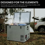 Whynter FM-62DZ 62-Quart Dual Zone Portable Freezer, Stainless Steel