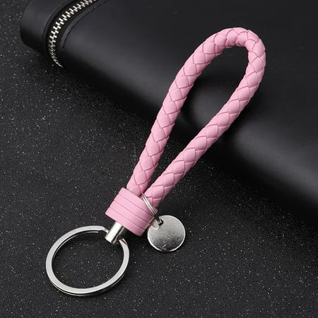 AkoaDa Colorful Vehicle Car Keychain Key Chain Key Ring Key Leather Rope Strap (Best Way To Get Blue Charms)