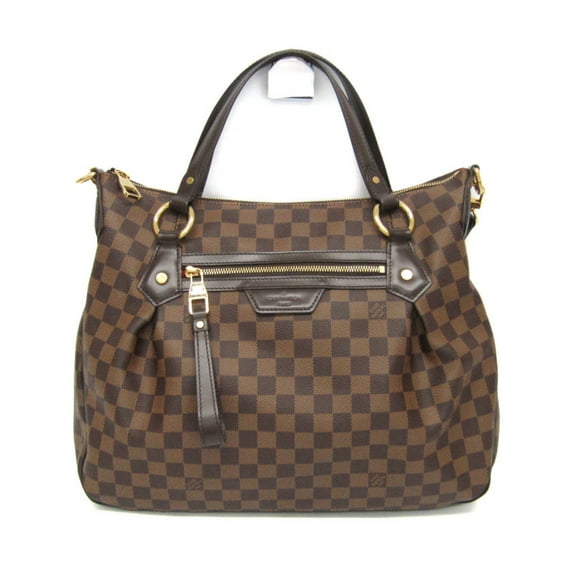 Pre-Owned Louis Vuitton Damier Evora MM N41131 Women's Handbag,Shoulder Bag Ebene (Good)
