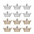 thumbnail image 2 of Crown Brooch 12Pcs Assorted Pin Design Alloy Material for Decor Brooches, 2 of 2