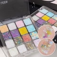 thumbnail image 2 of YSABOXY 16 Color Eye Shadow Palette Colorful Artist Shimmer Powd Pinted O7T9, 2 of 5