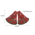 thumbnail image 4 of Red Christmas Bells With Balls Tinsel Ornament - Set of 6, 4 of 4