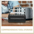 thumbnail image 6 of HONMEET Black Plastic Jewelry Repair Tool Box, Portable Storage Container with Compact Design, 1 Pack for Easy Organization, 6 of 7