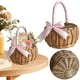 thumbnail image 4 of Cesta Mimbre para Flores Ratán Almacenamiento Tejida Con Asa Del, 4 of 9