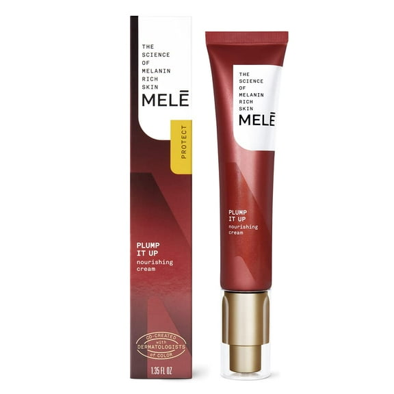 Mele Plump It Up Nourishing Facial Cream for Melanin Rich Skin, 1.35 fl oz