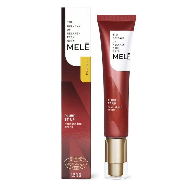 Crema nutritiva MELE para pieles secas que necesitan hidratación adicional. Regálala con niacinamida, vitamina B y agentes acondicionadores ligeros de la piel, 1.35 oz