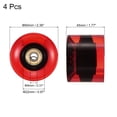 thumbnail image 2 of Unique Bargains Roues de Longboard 60mm avec Roulements ABEC-11 Roues de Rue pour Skateboards Cruiser 80A, Clair Rouge Doré 4 Pack, 2 of 4