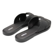 Melissa Women's Plush Sandals, Black \ Black,6 M US