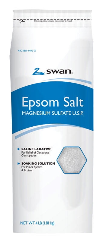 EPSOM SALT 4LB BAG (Pack of 1)