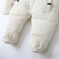 thumbnail image 6 of GYRATEDREAM Baby Clothes Newborn Boy Girl Snowsuit Winter Coats Infant Jumpsuit Bodysuits Hooded Warm Jacket for 6-9M White, 6 of 9