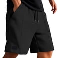 thumbnail image 2 of Knit Casual Shorts Breathable Summer Shorts with Pockets Comfortable Elastic Waistband for Outdoor Indoor Wear Mesh Mens Shorts Mens Mens All Clothes Workout Shorts Pack Glitter Foam Short Shorts for, 2 of 9