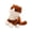 Dark brown cat, variant on Lovely Simulation Cats Plush Toy with Sitting Pose for Room Decoration Cuddle Companion Friend for Comfort