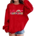 thumbnail image 5 of KAUOD Girls Boys 4th Grade Preppy Clothes Boys Crewneck Pullover Sweatshirt Rainbow Graphic & Letter Print Shirt Back to School Top, 5 of 8