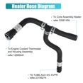 thumbnail image 6 of Unique Bargains Heater Inlet Hose 626-556 20765678 for GMC Acadia for Chevrolet for Traverse for Buick Black, 6 of 6